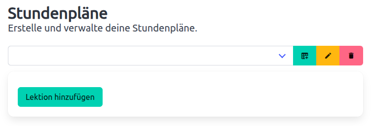 Stundenpläne
