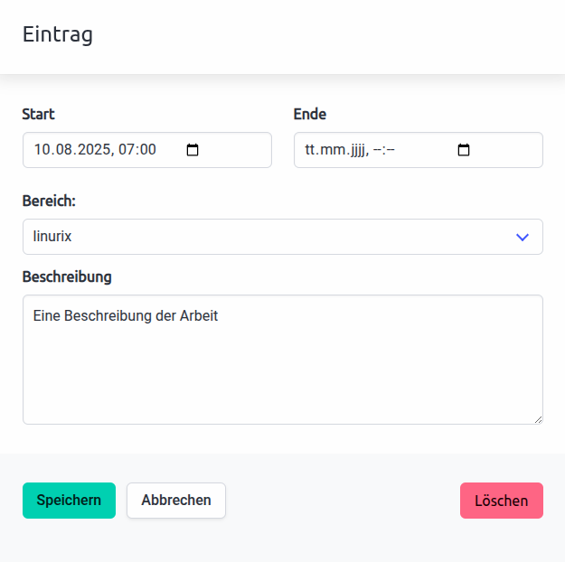 Einträge bearbeiten